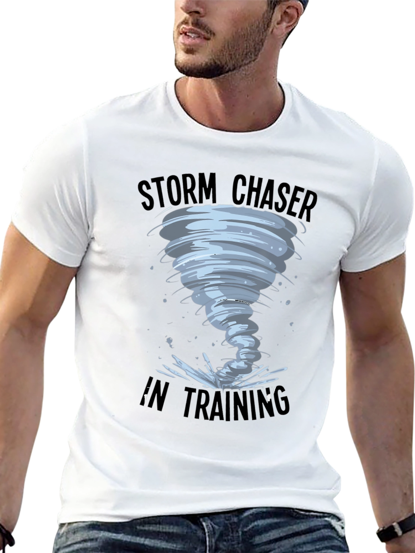 Storm Chaser in Training Black T-Shirt