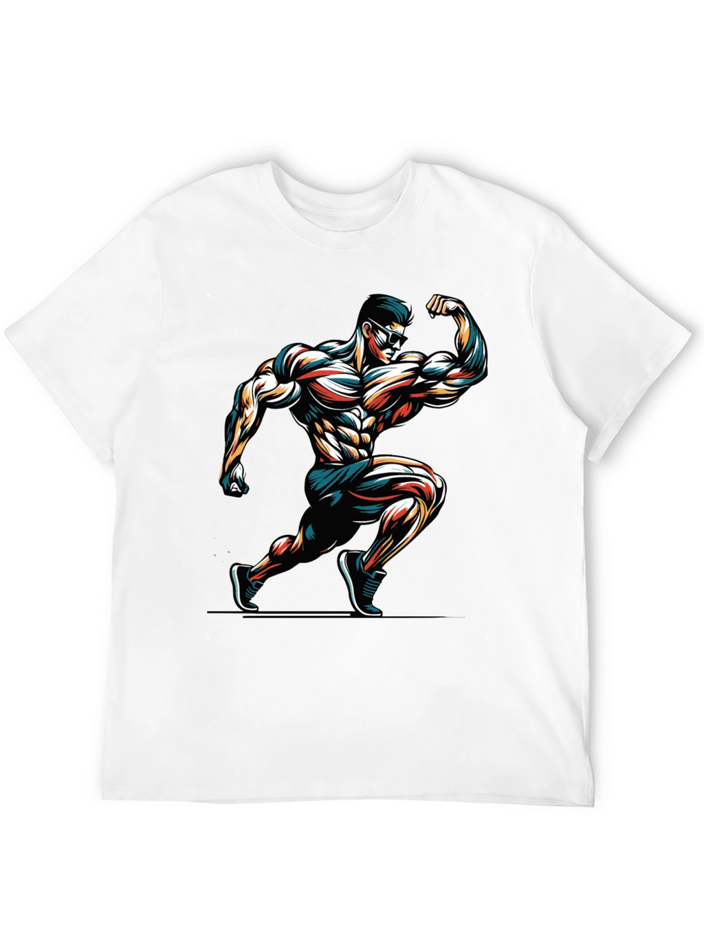 Muscle Man Graphic Tee - Black