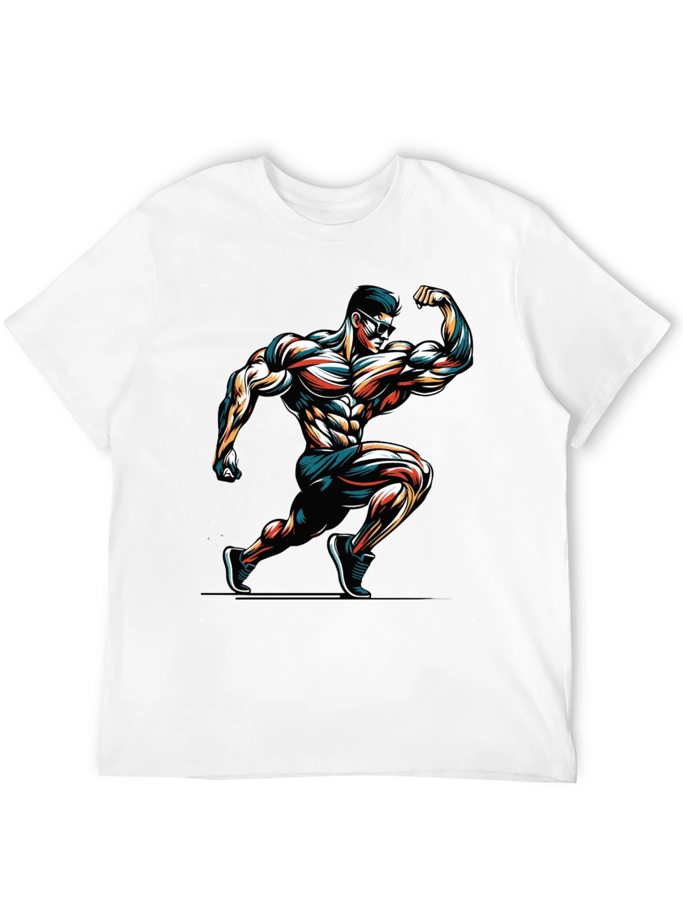 Muscle Man Graphic Tee - Black
