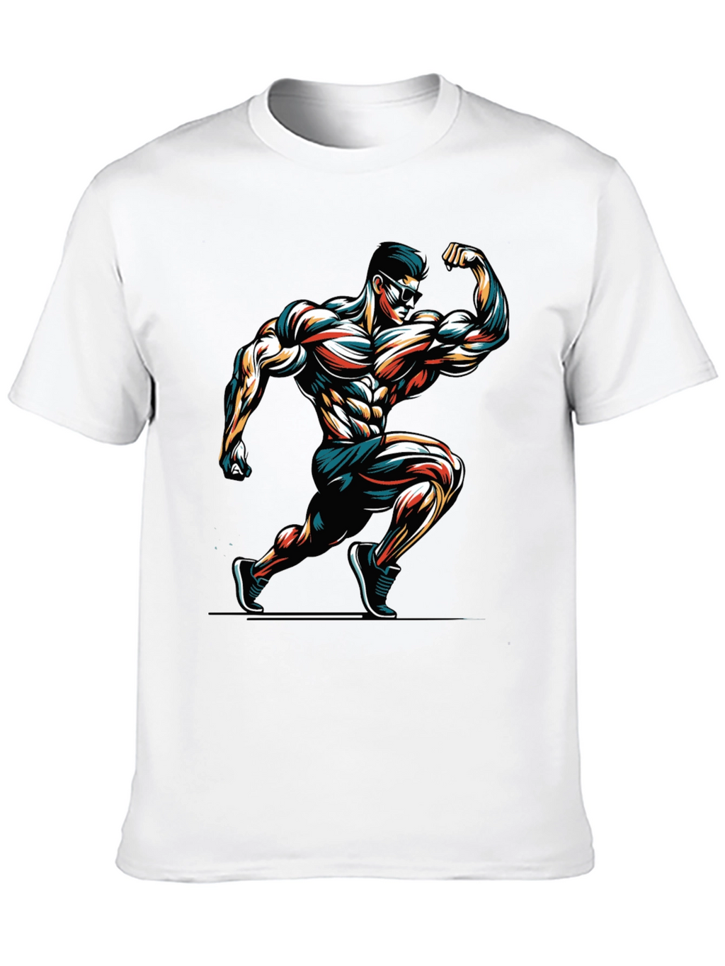 Muscle Man Graphic Tee - Black