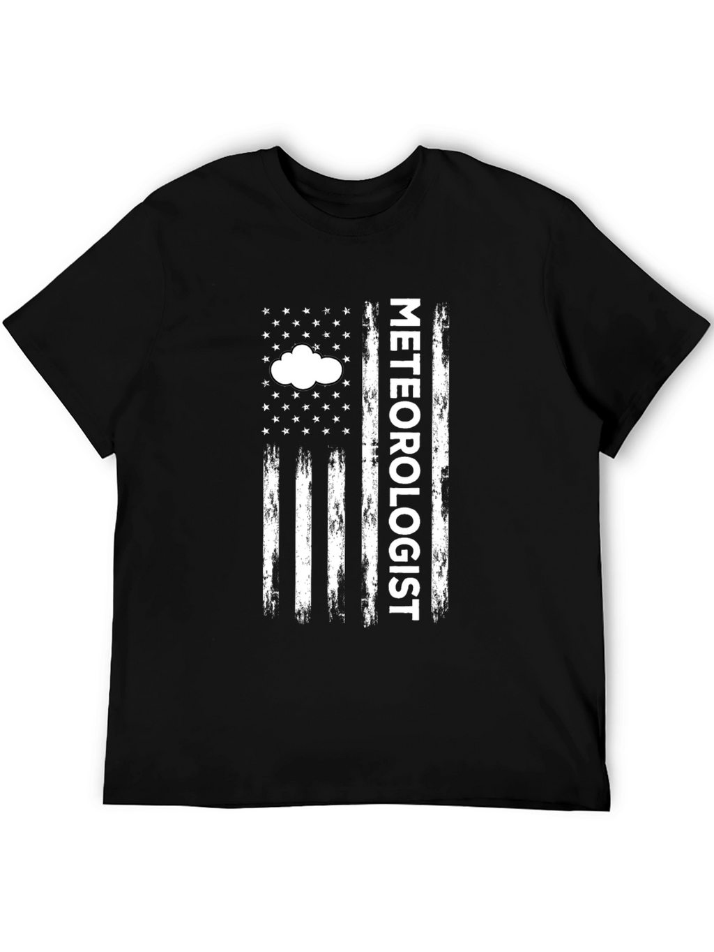 Meteorologist American Flag Style Graphic T-Shirt