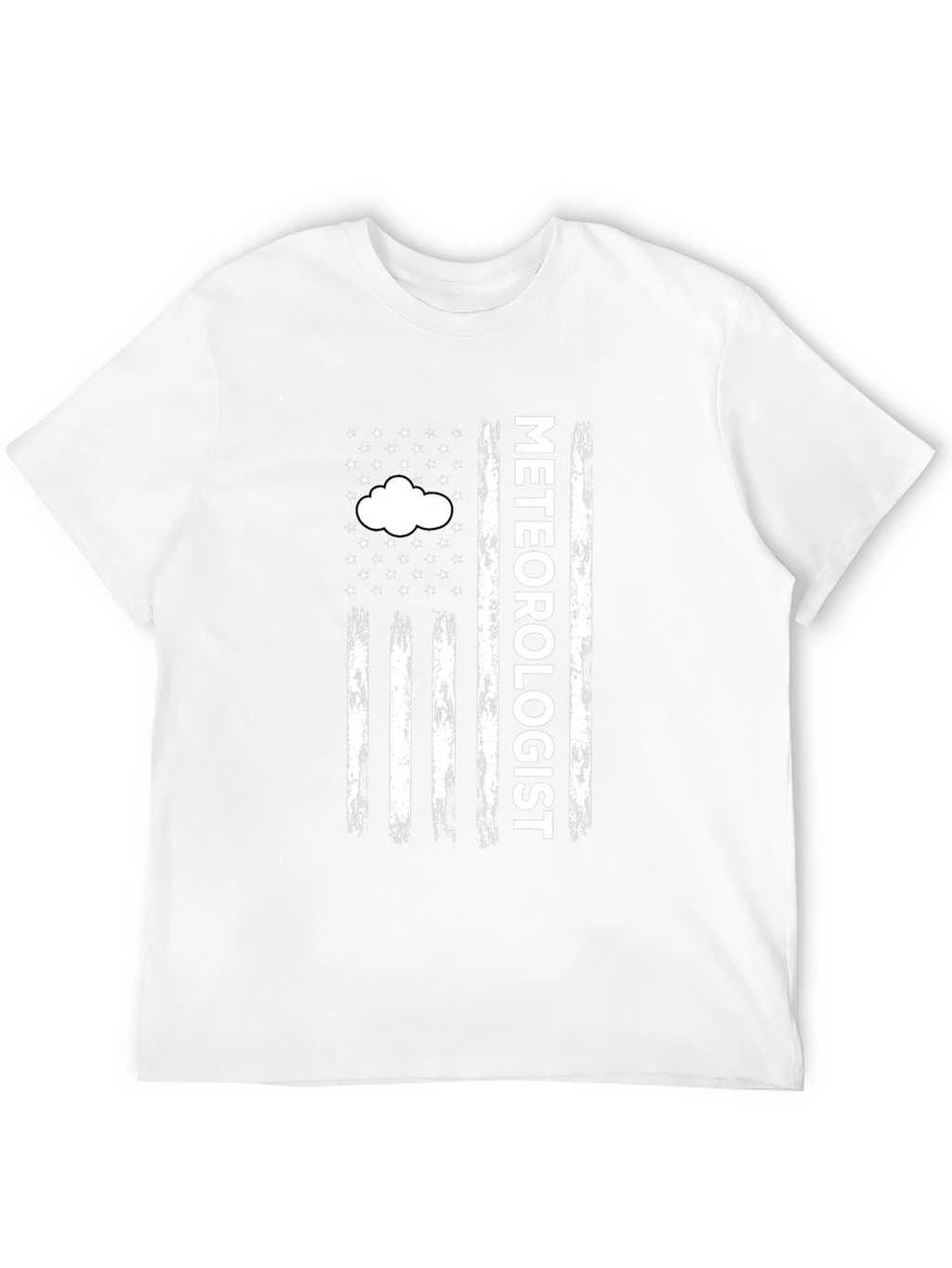 Meteorologist American Flag Style Graphic T-Shirt