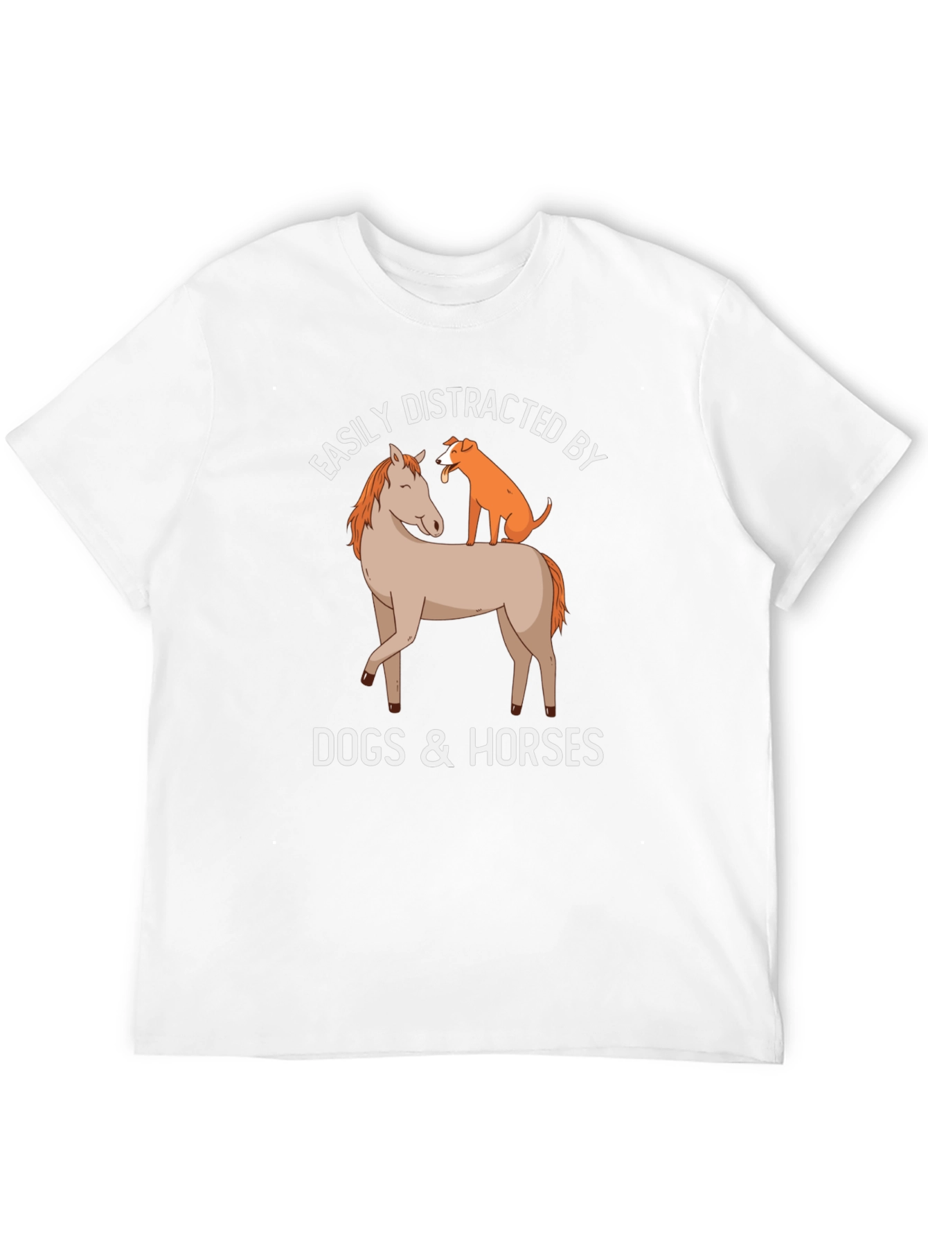 Easily Distracted by Dogs & Horses T-Shirt