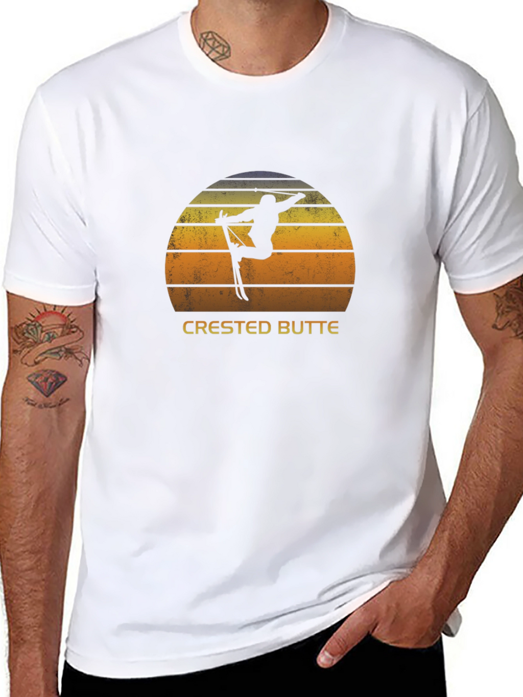 Crested Butte Ski Retro T-Shirt
