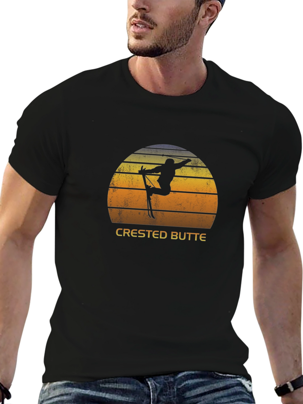 Crested Butte Ski Retro T-Shirt