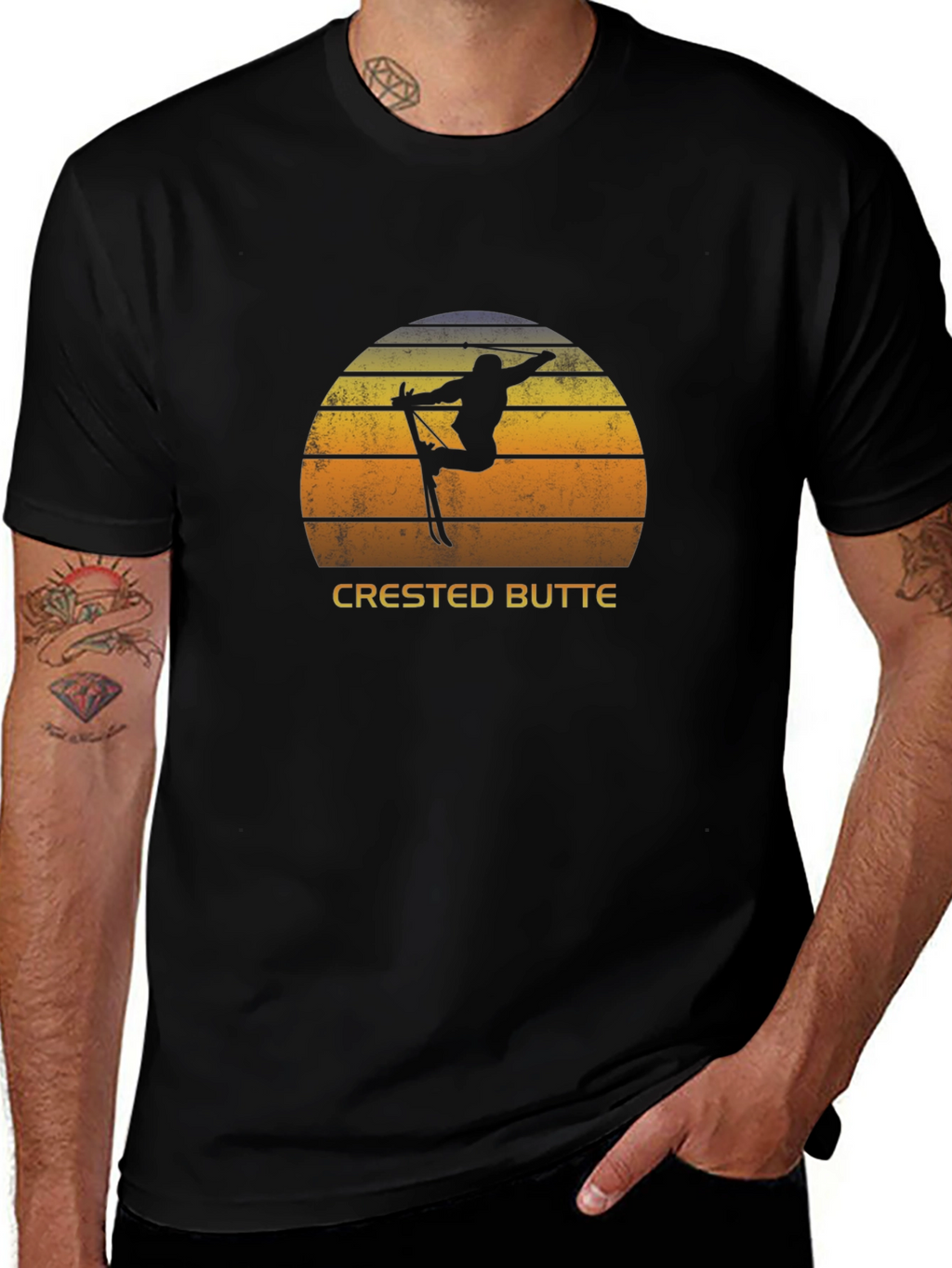 Crested Butte Ski Retro T-Shirt