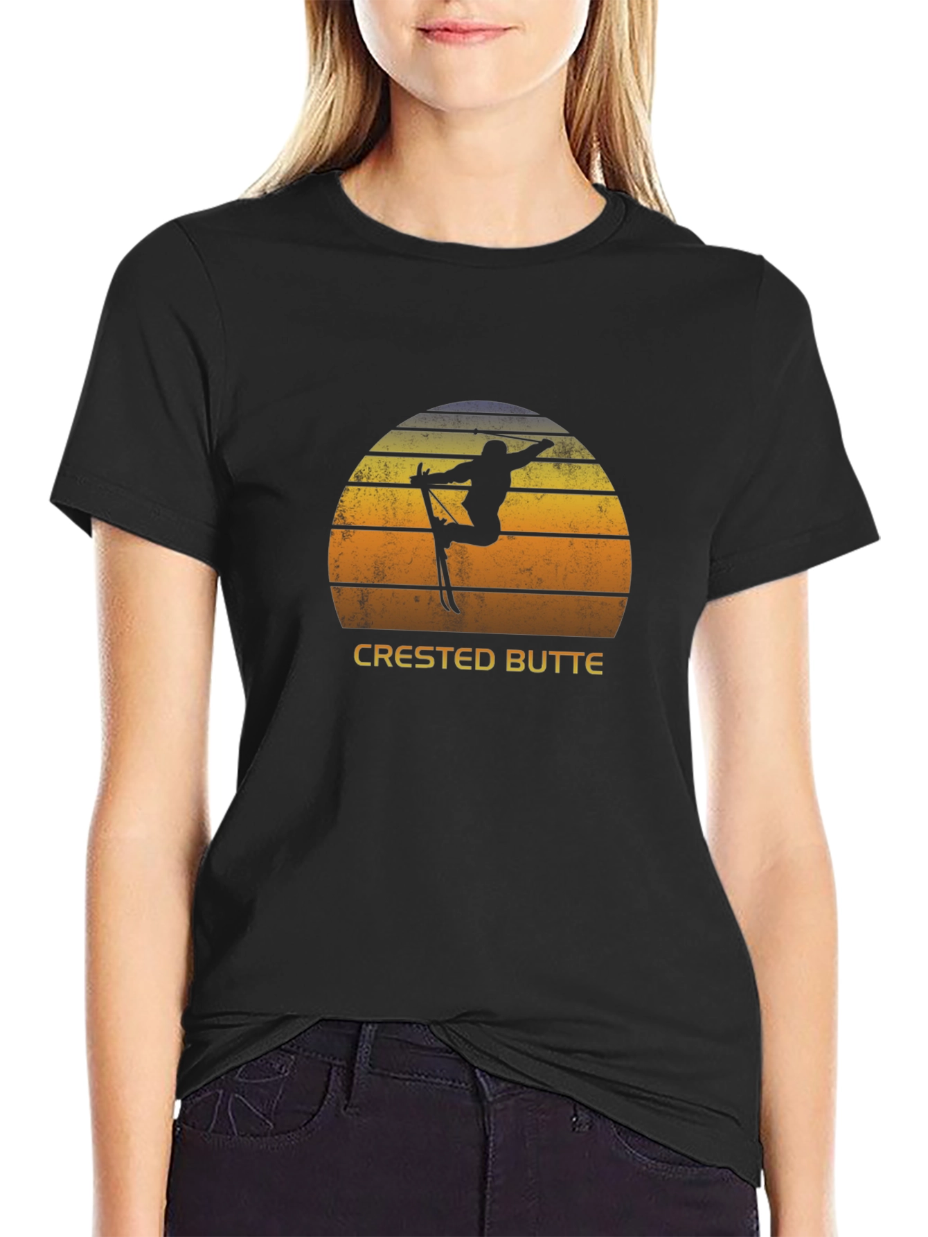 Crested Butte Ski Retro T-Shirt