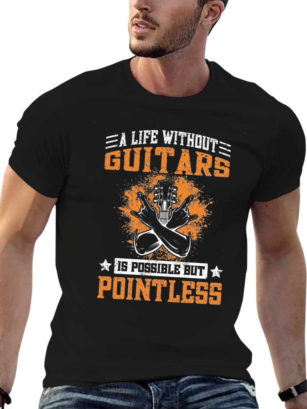 Guitar Lover T-Shirt - A Life Without Guitars