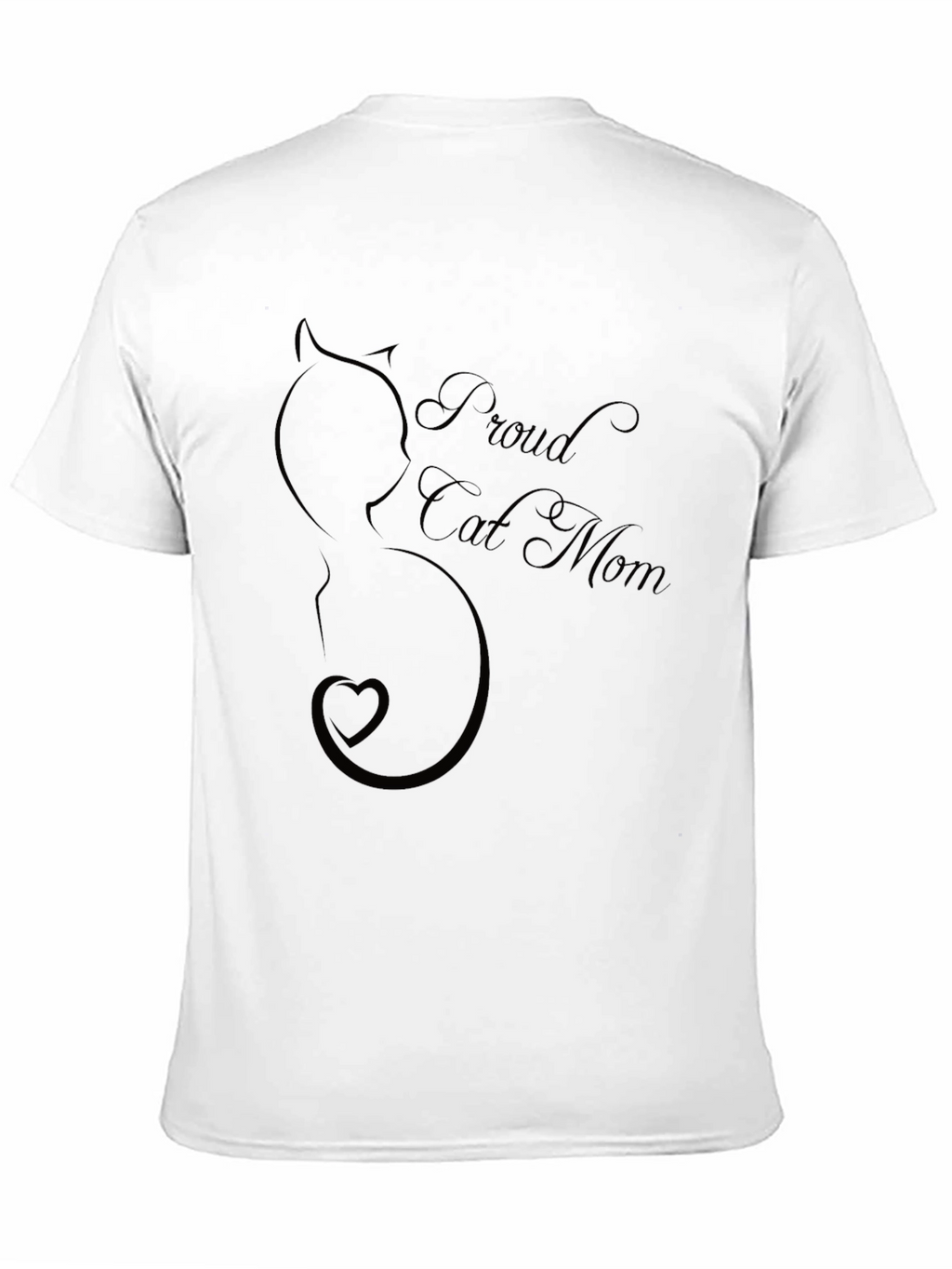 Proud Cat Mom Graphic Tee - Black Unisex T-Shirt