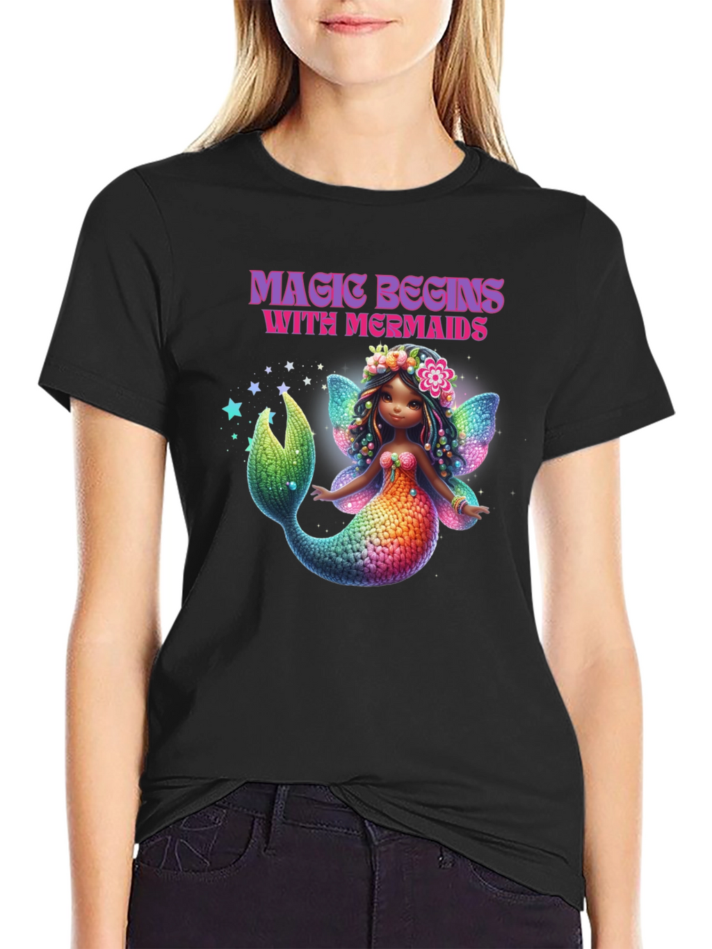 Magic Begins With Mermaids T-Shirt