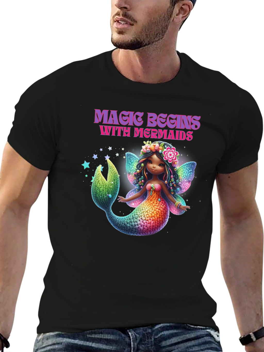 Magic Begins With Mermaids T-Shirt