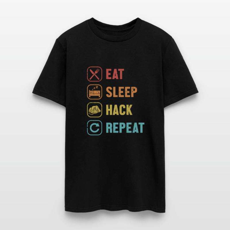 Eat Sleep Hack Repeat Black Hat Ethical Hacking
