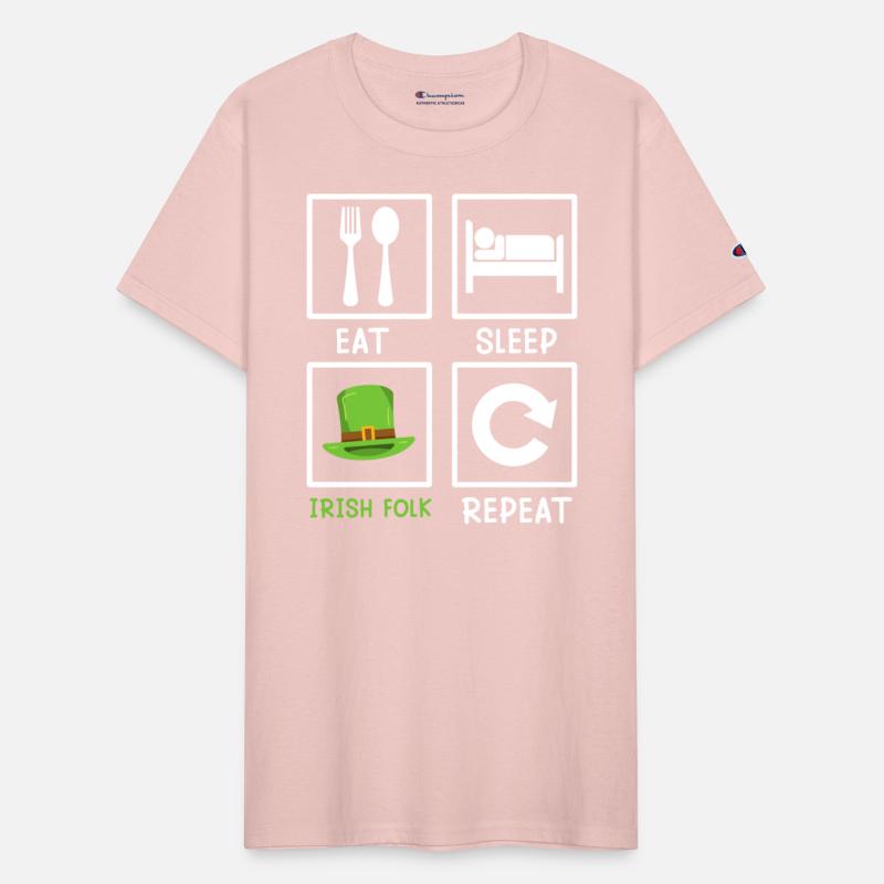 Eat Sleep Irish Folk Repeat St. Patrick's Day