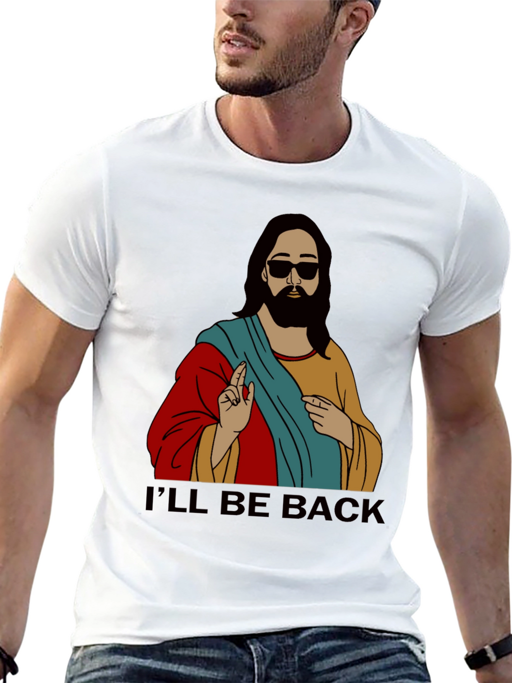 Ill Be Back Jesus Graphic Tee