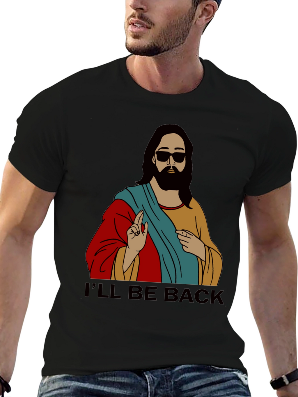 Ill Be Back Jesus Graphic Tee