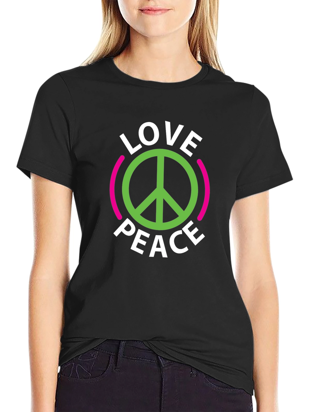 Love and Peace Graphic T-Shirt