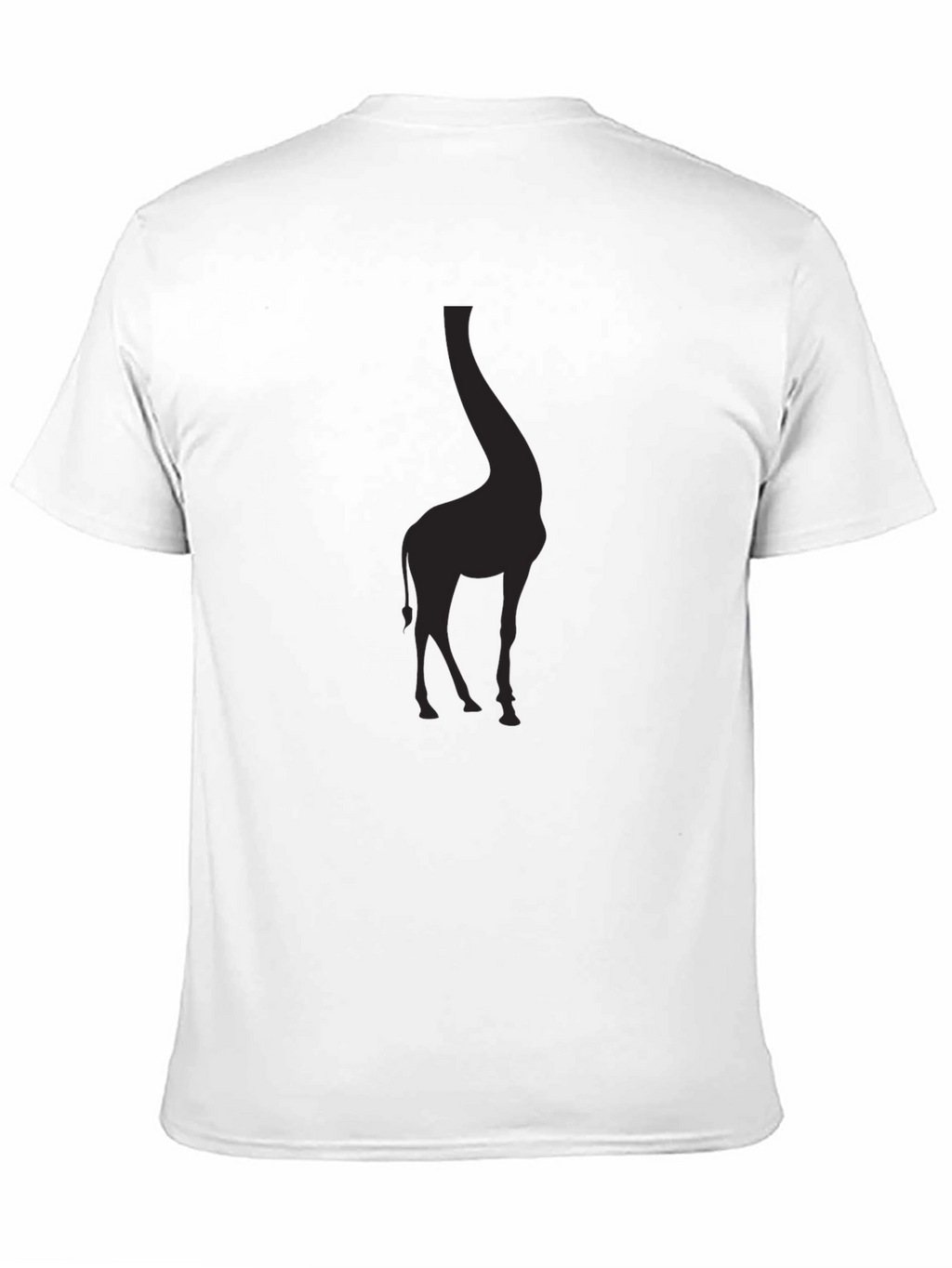 Giraffe Silhouette Black T-Shirt - Mens