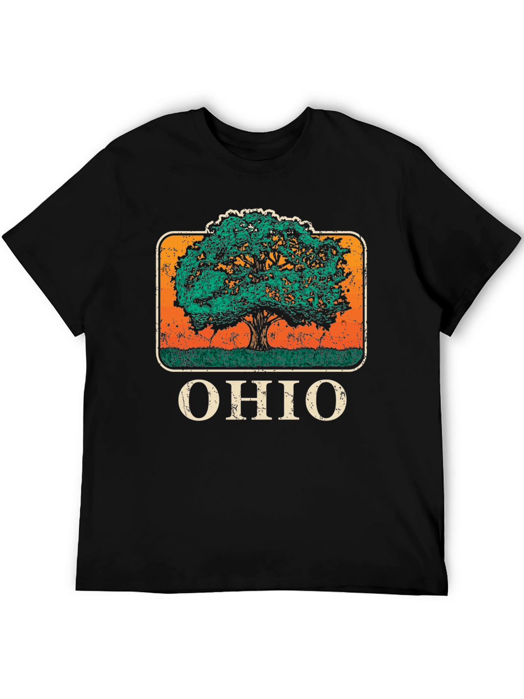 Ohio Tree Graphic T-Shirt - Black