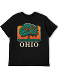 Ohio Tree Graphic T-Shirt - Black