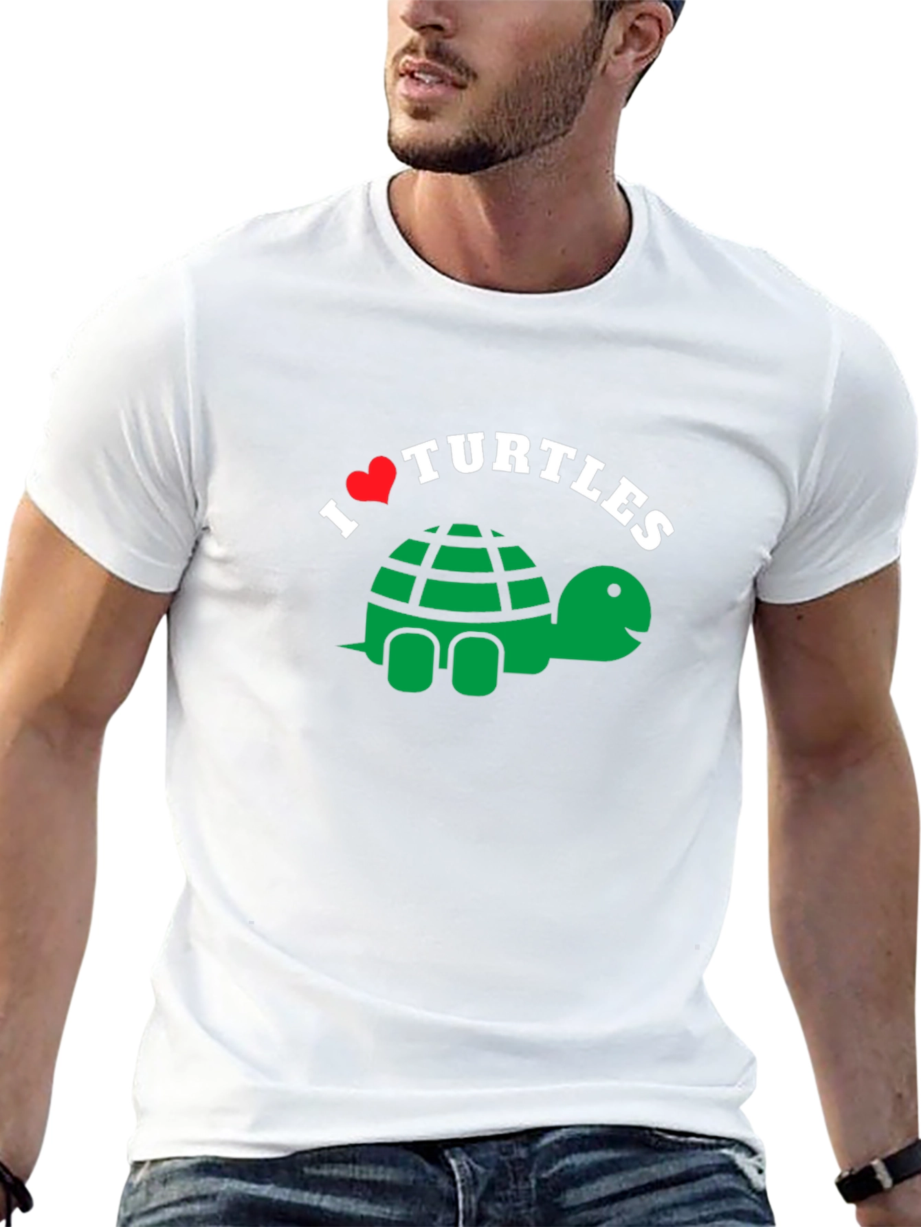 I Heart Turtles T-Shirt - Cute Cartoon Design