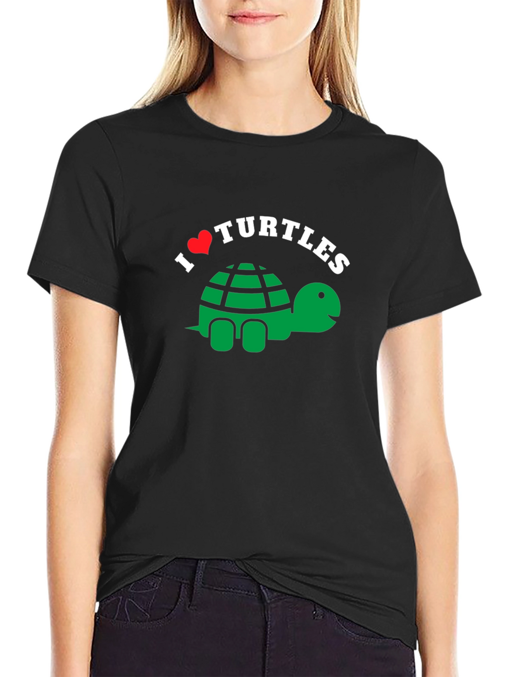 I Heart Turtles T-Shirt - Cute Cartoon Design