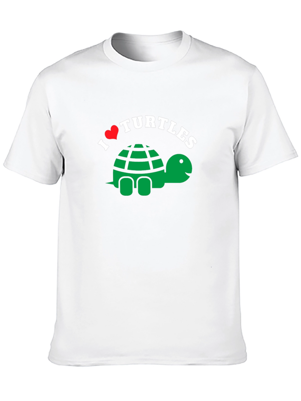 I Heart Turtles T-Shirt - Cute Cartoon Design