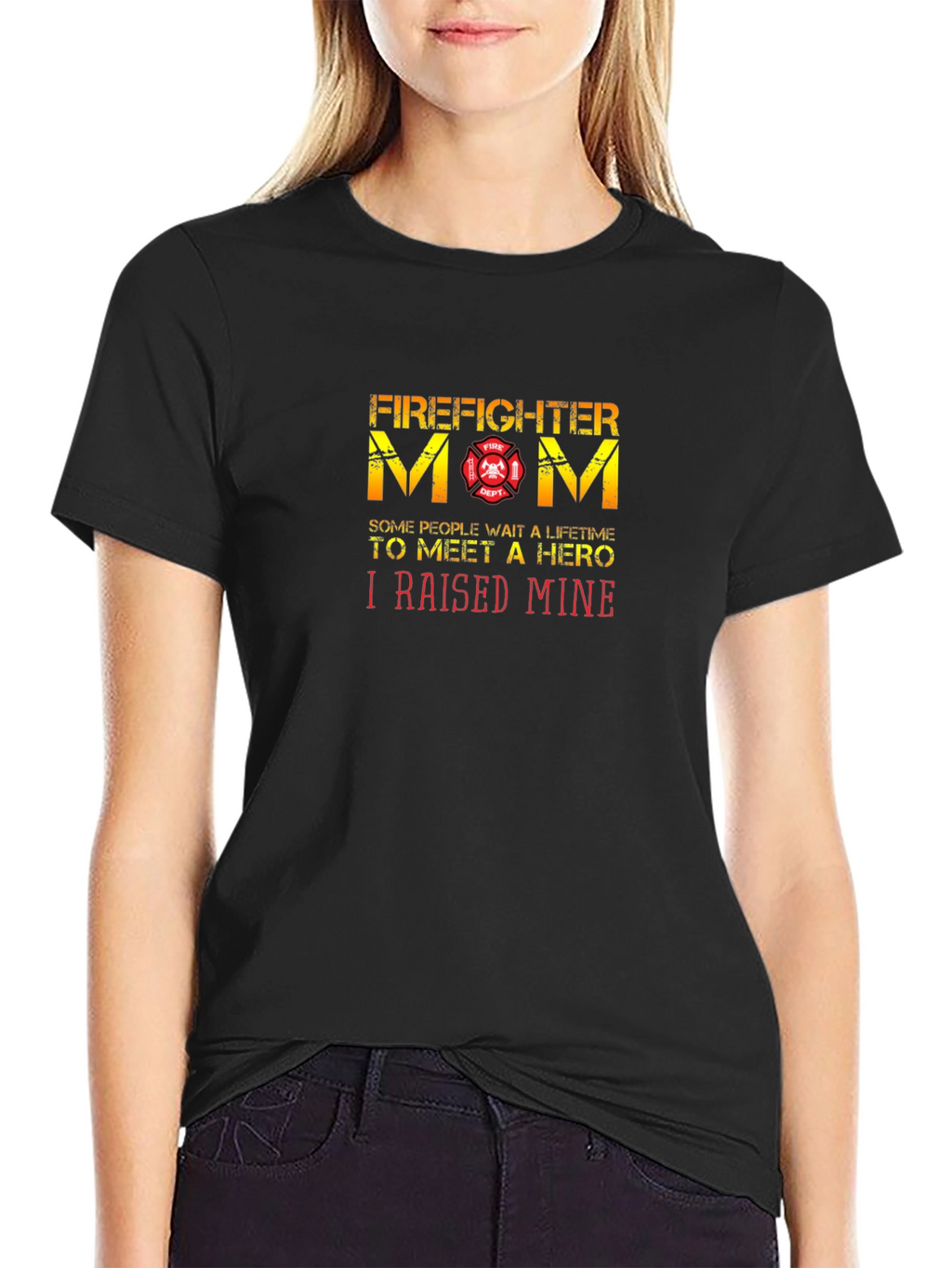 Firefighter Mom T-Shirt - Hero Raising Pride!