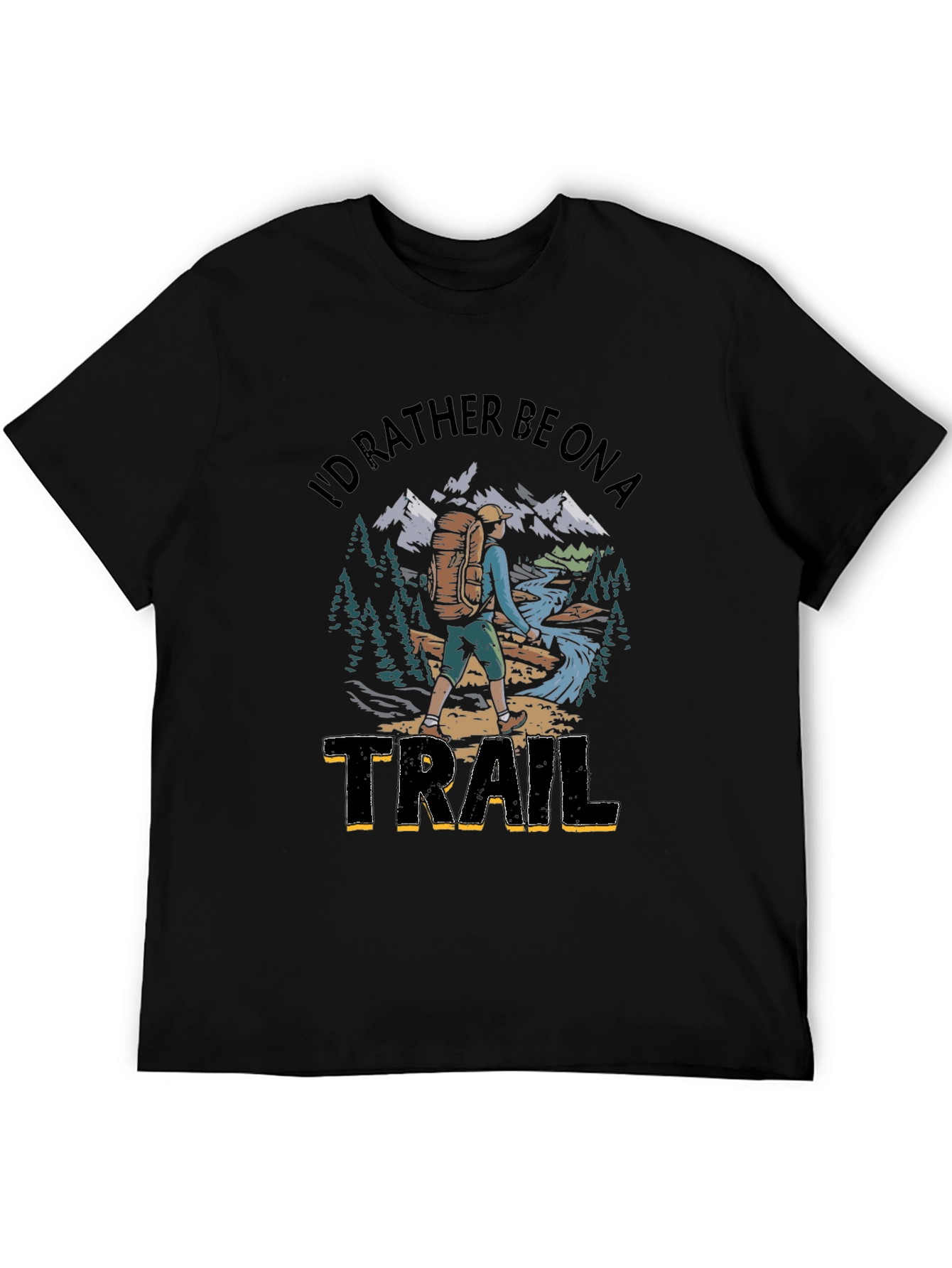 Id Rather Be On A Trail Graphic T-Shirt