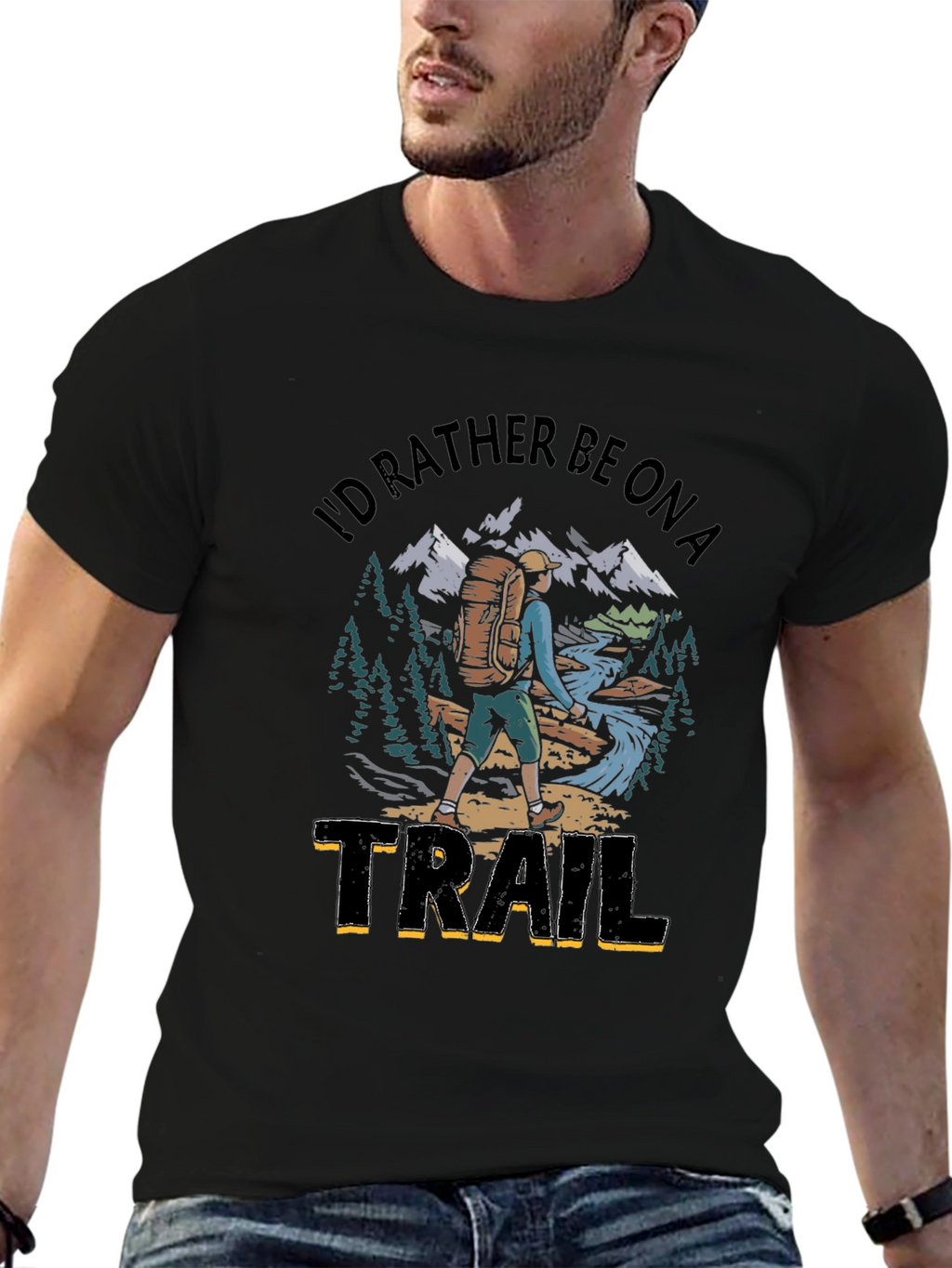 Id Rather Be On A Trail Graphic T-Shirt