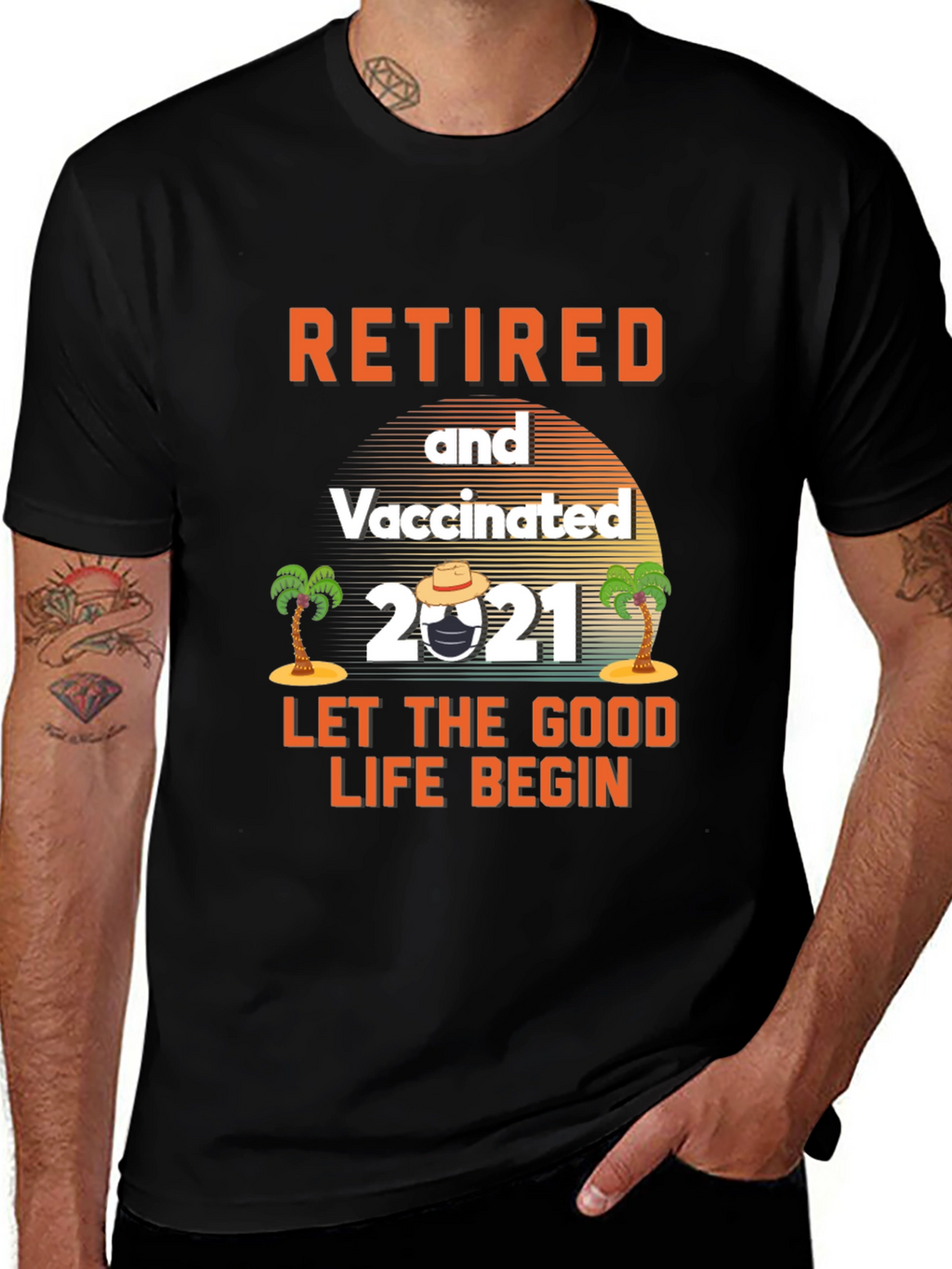 Retired & Vaccinated 2021 Graphic Tee