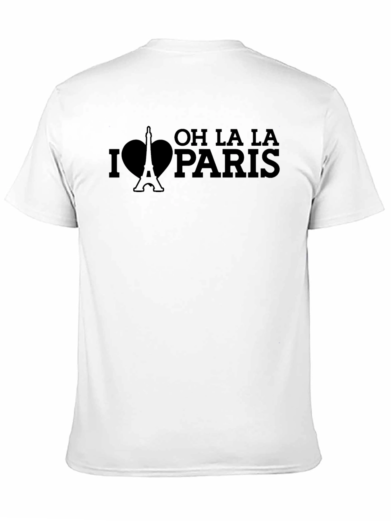 Oh La La Paris T-Shirt Black Eiffel Tower Tee