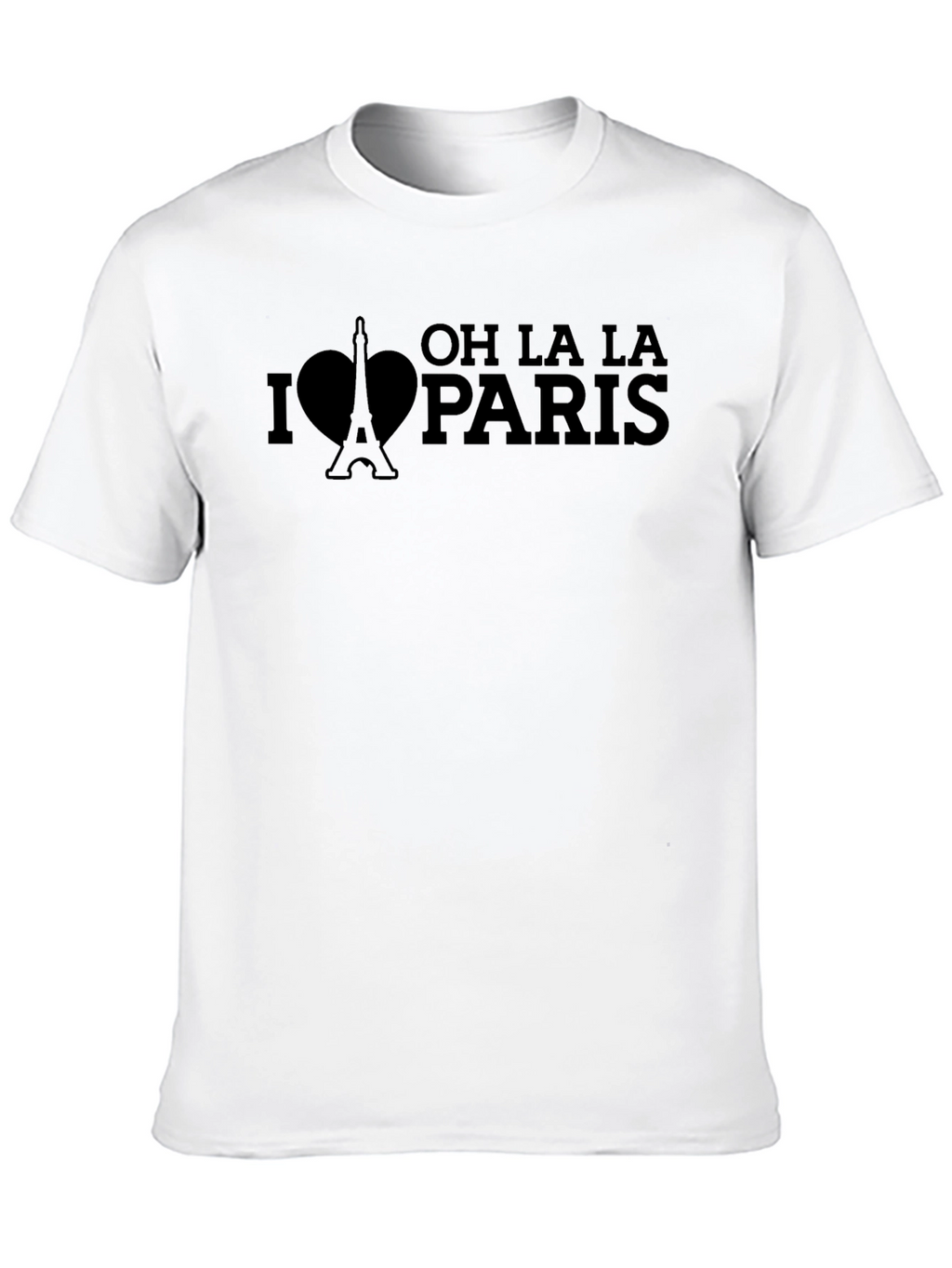Oh La La Paris T-Shirt Black Eiffel Tower Tee