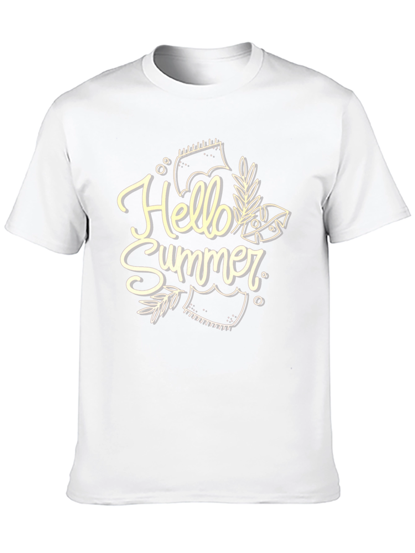 Hello Summer Black T-Shirt