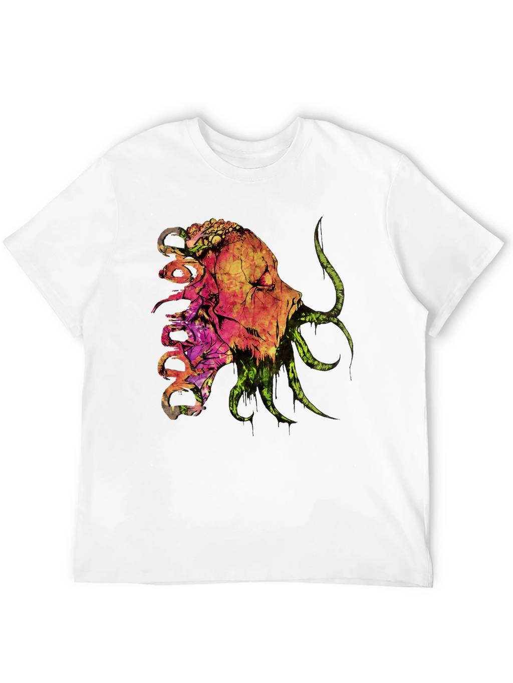 Horror Graphic Print Black T-Shirt