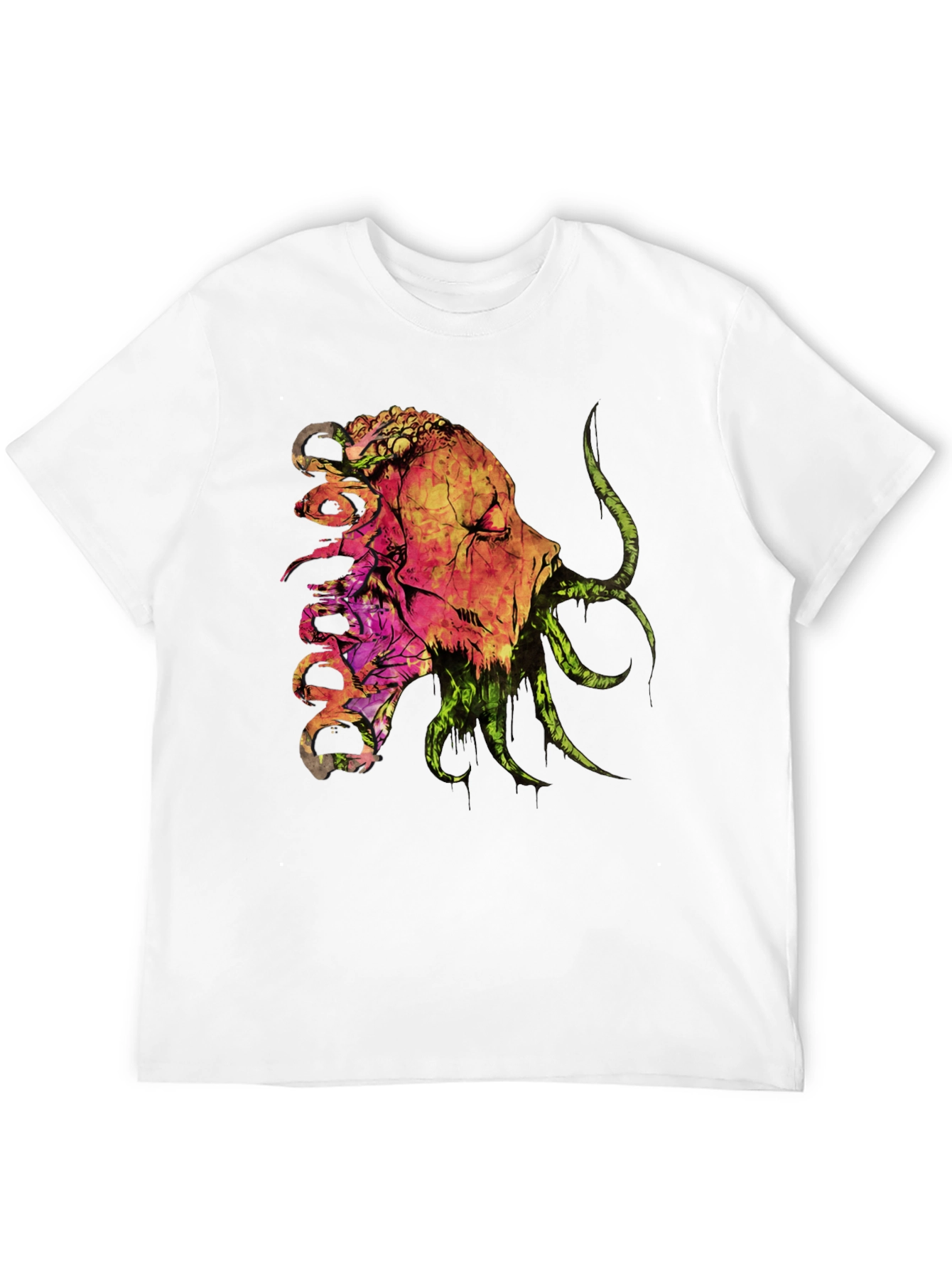 Horror Graphic Print Black T-Shirt
