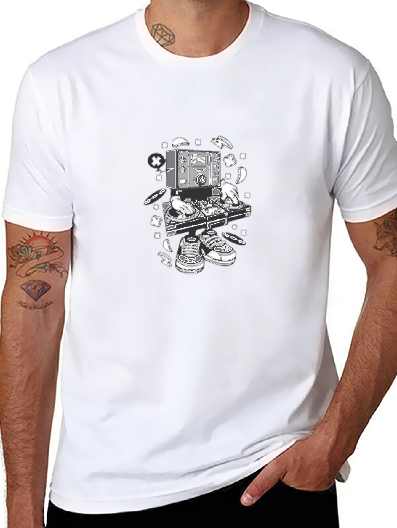 DJ Graphic T-Shirt - Black Music Lover Tee