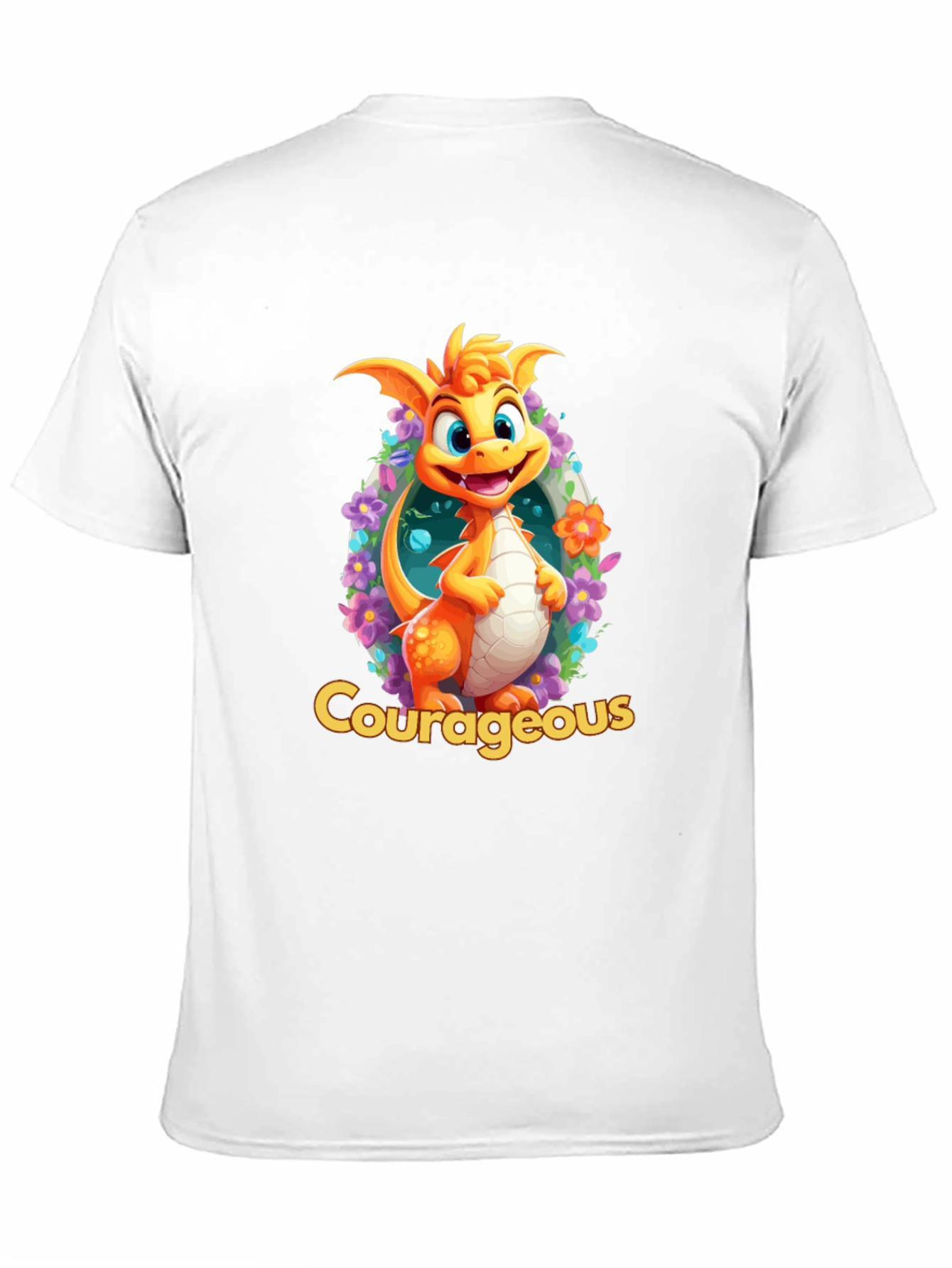 Courageous Dragon T-Shirt: Whimsical Graphic Tee