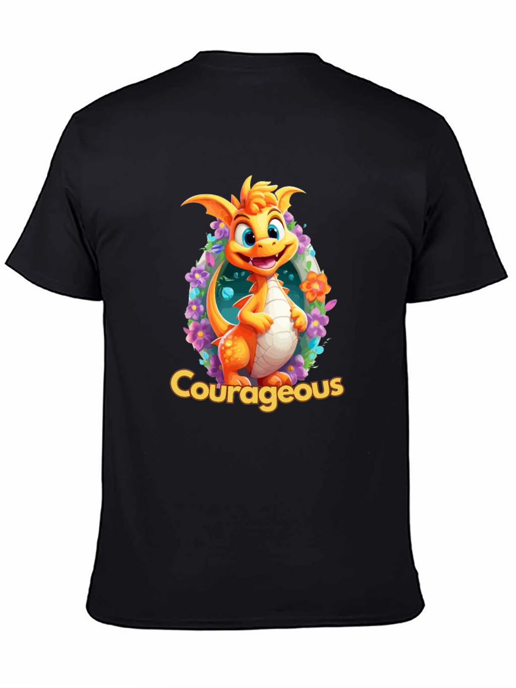 Courageous Dragon T-Shirt: Whimsical Graphic Tee