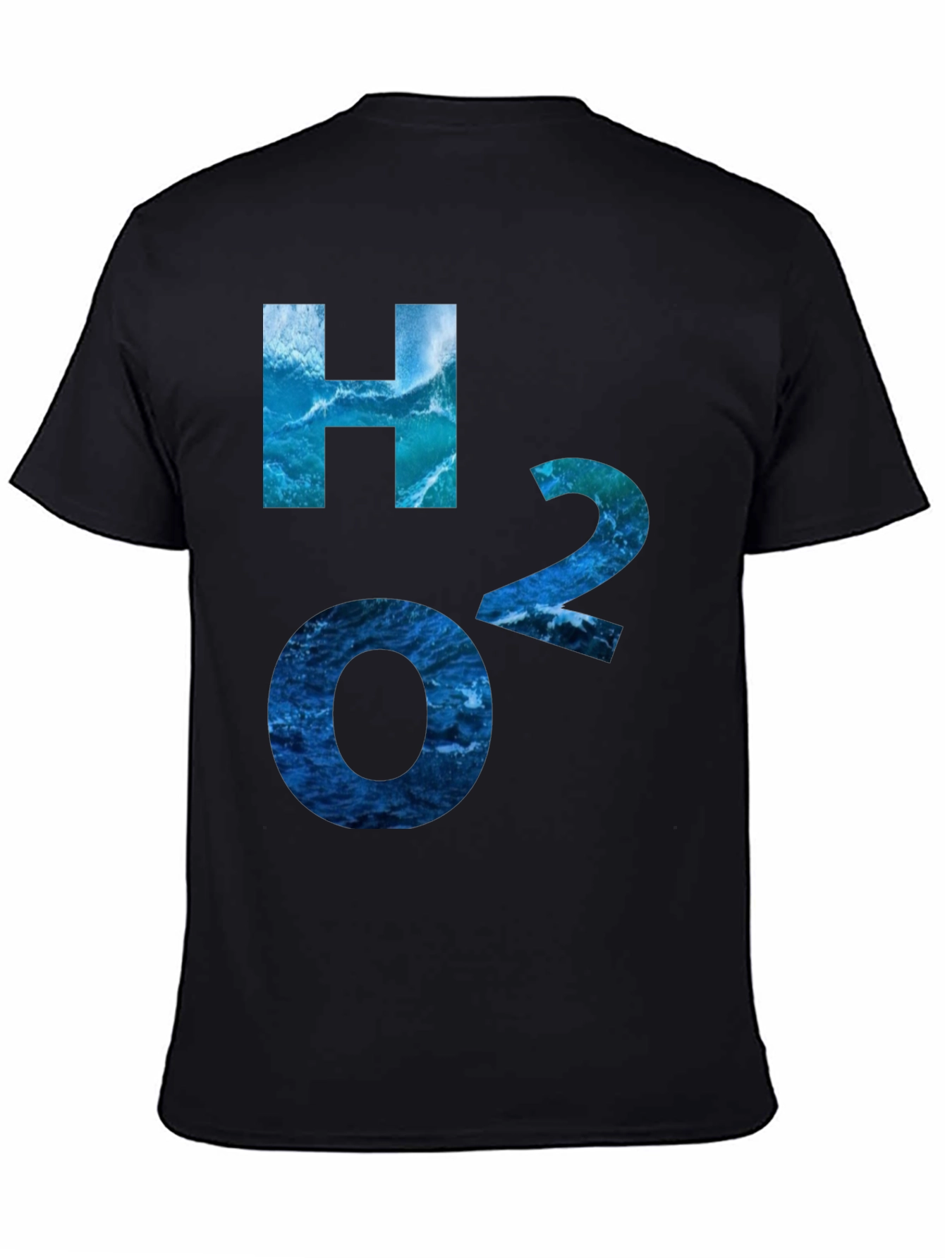 H2O Water Molecule Graphic Tee - Cool Science Shirt