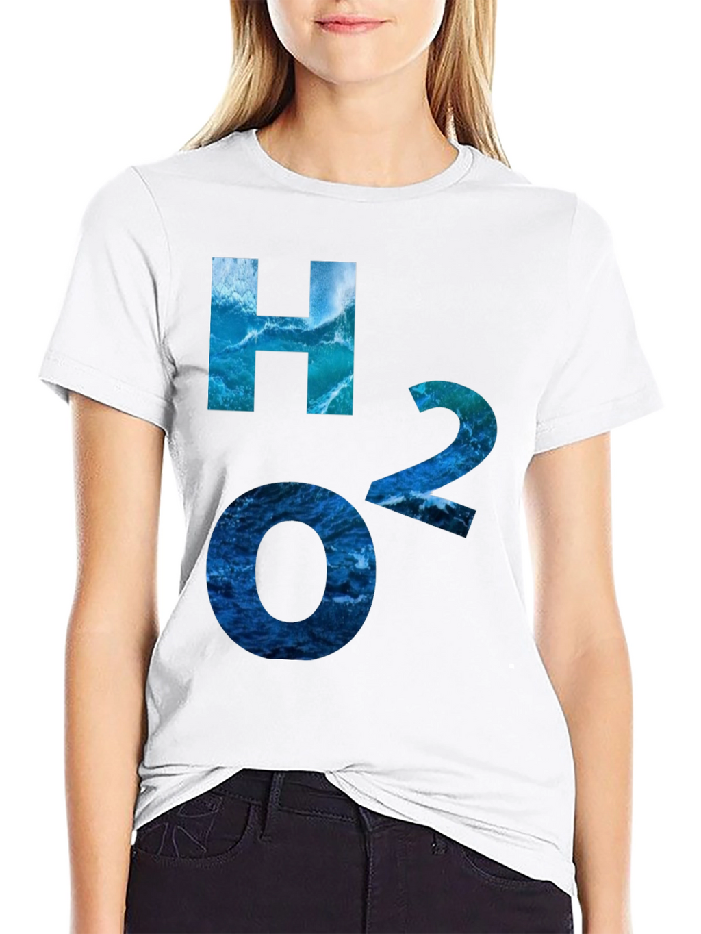 H2O Water Molecule Graphic Tee - Cool Science Shirt