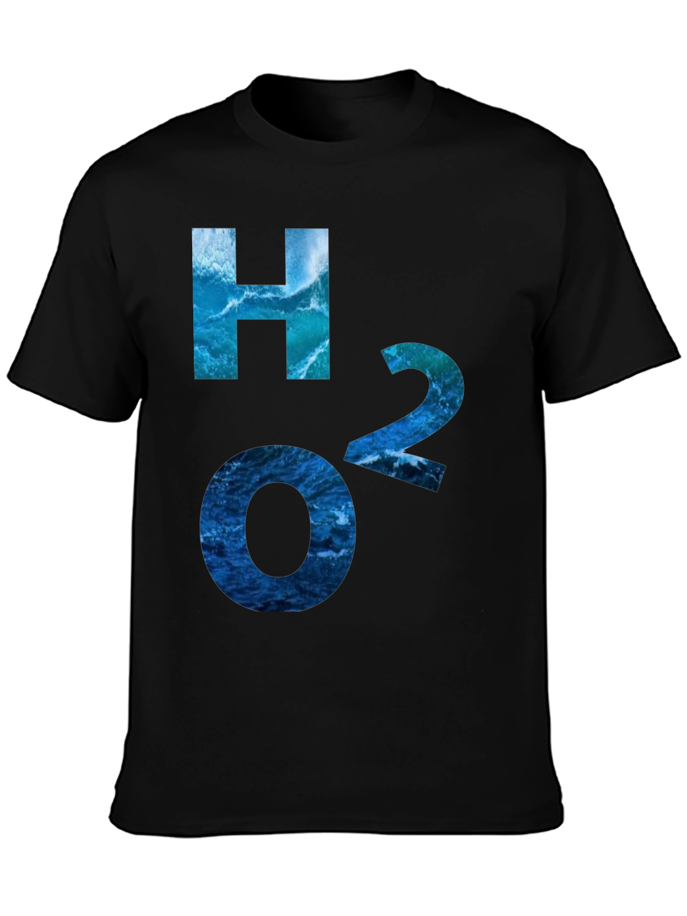 H2O Water Molecule Graphic Tee - Cool Science Shirt