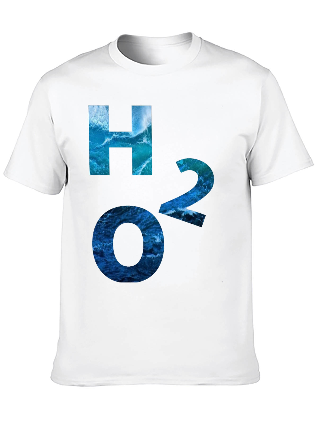 H2O Water Molecule Graphic Tee - Cool Science Shirt