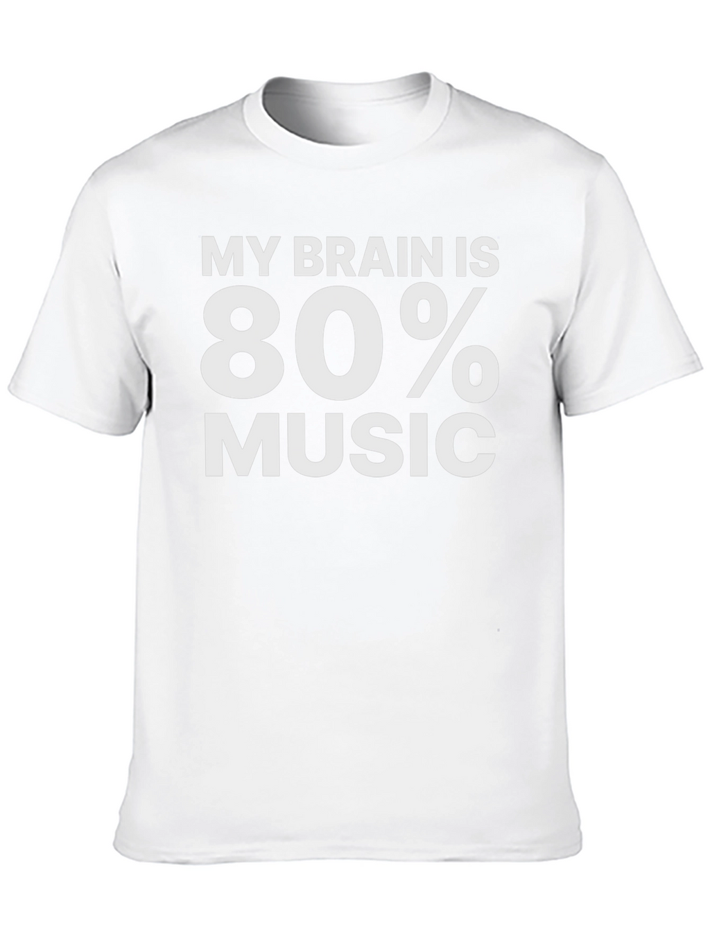 My Brain is 80% Music Graphic T-Shirt