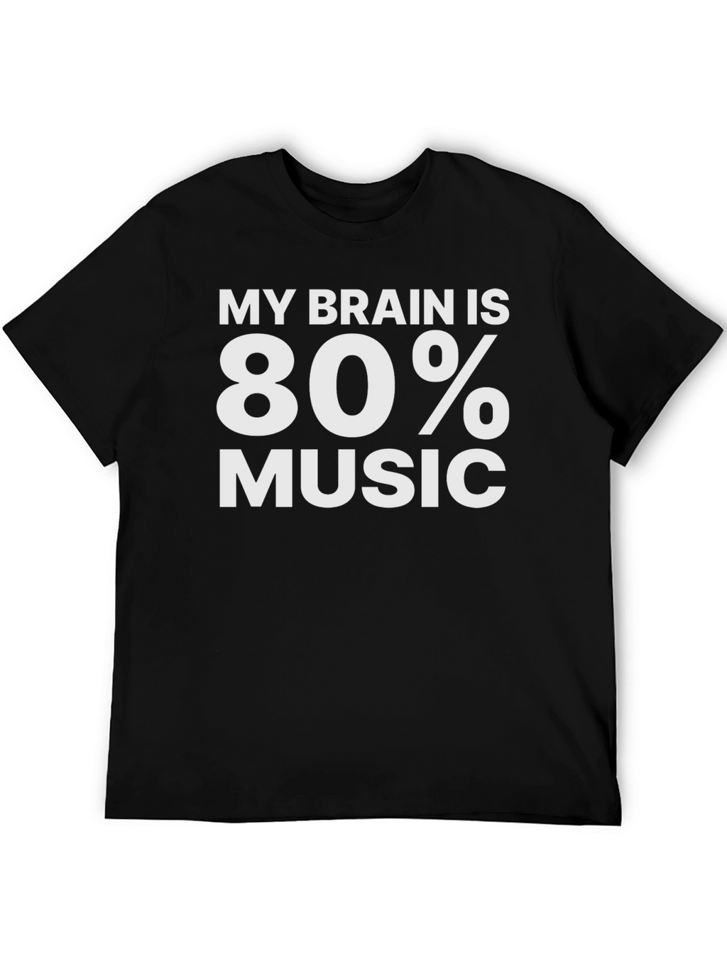 My Brain is 80% Music Graphic T-Shirt