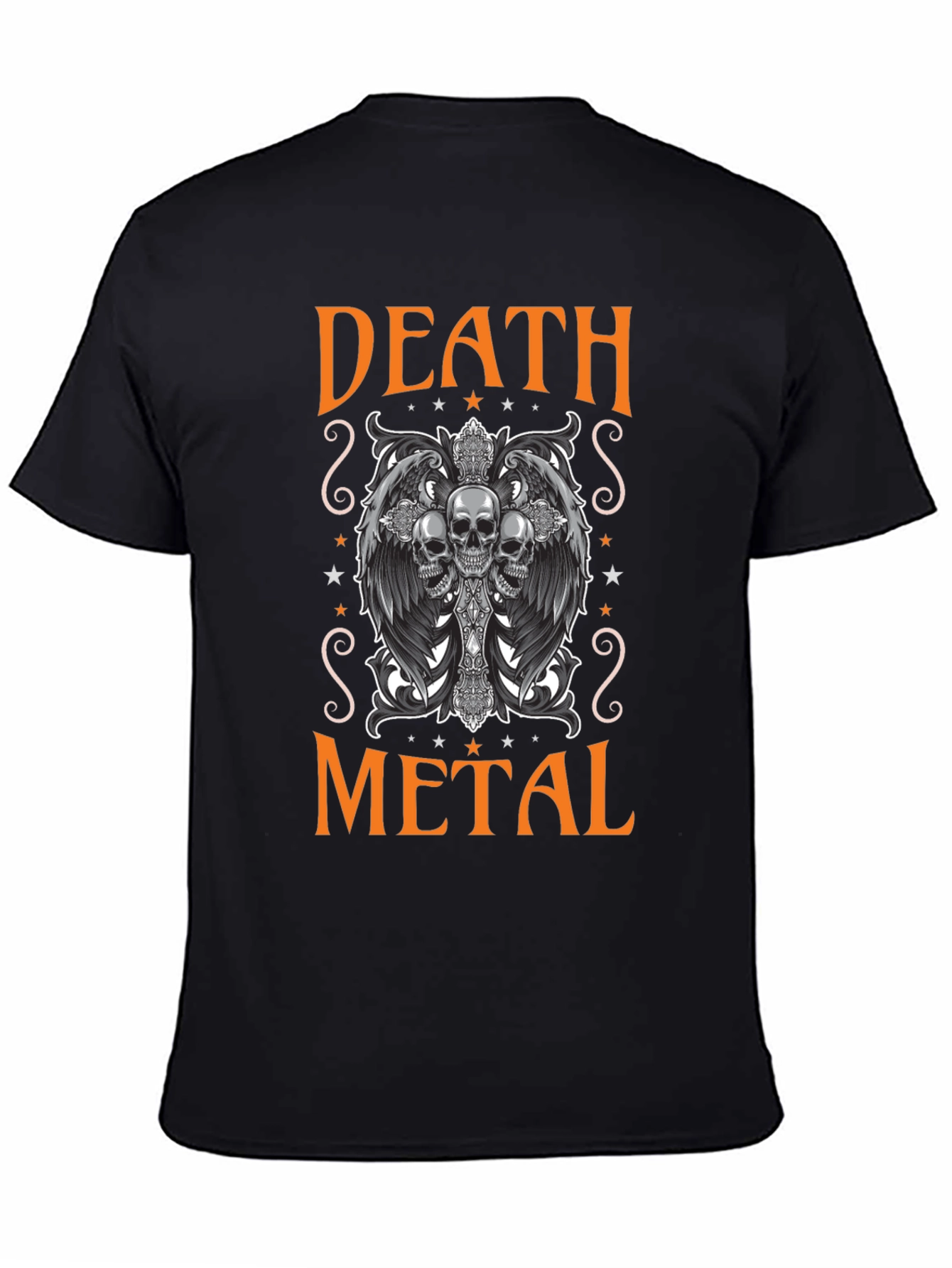 Death Metal Skull Graphic Tee