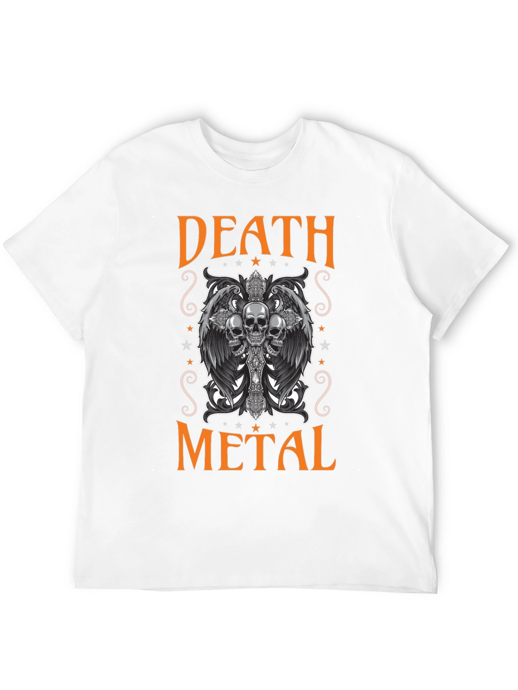 Death Metal Skull Graphic Tee