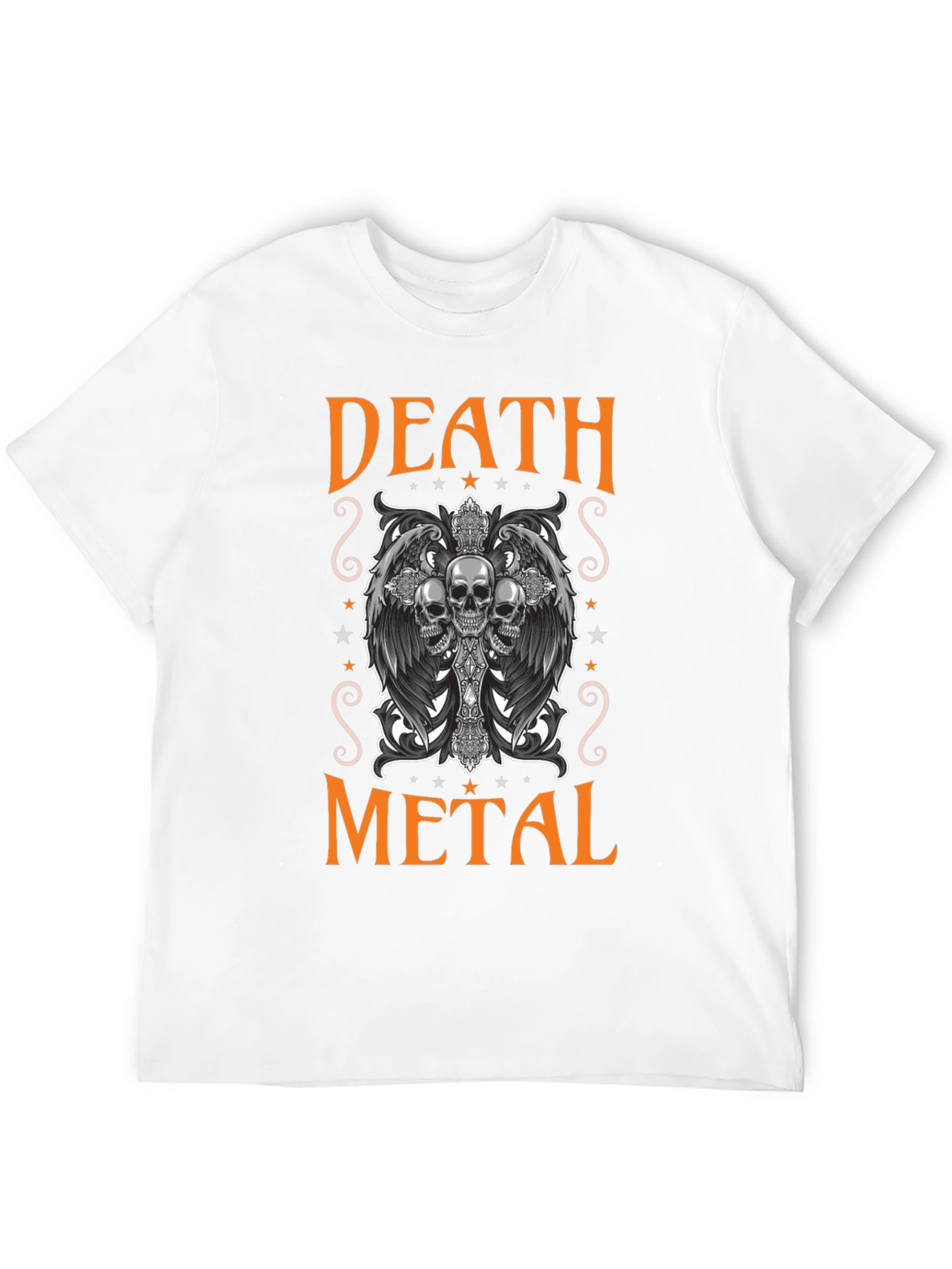 Death Metal Skull Graphic Tee