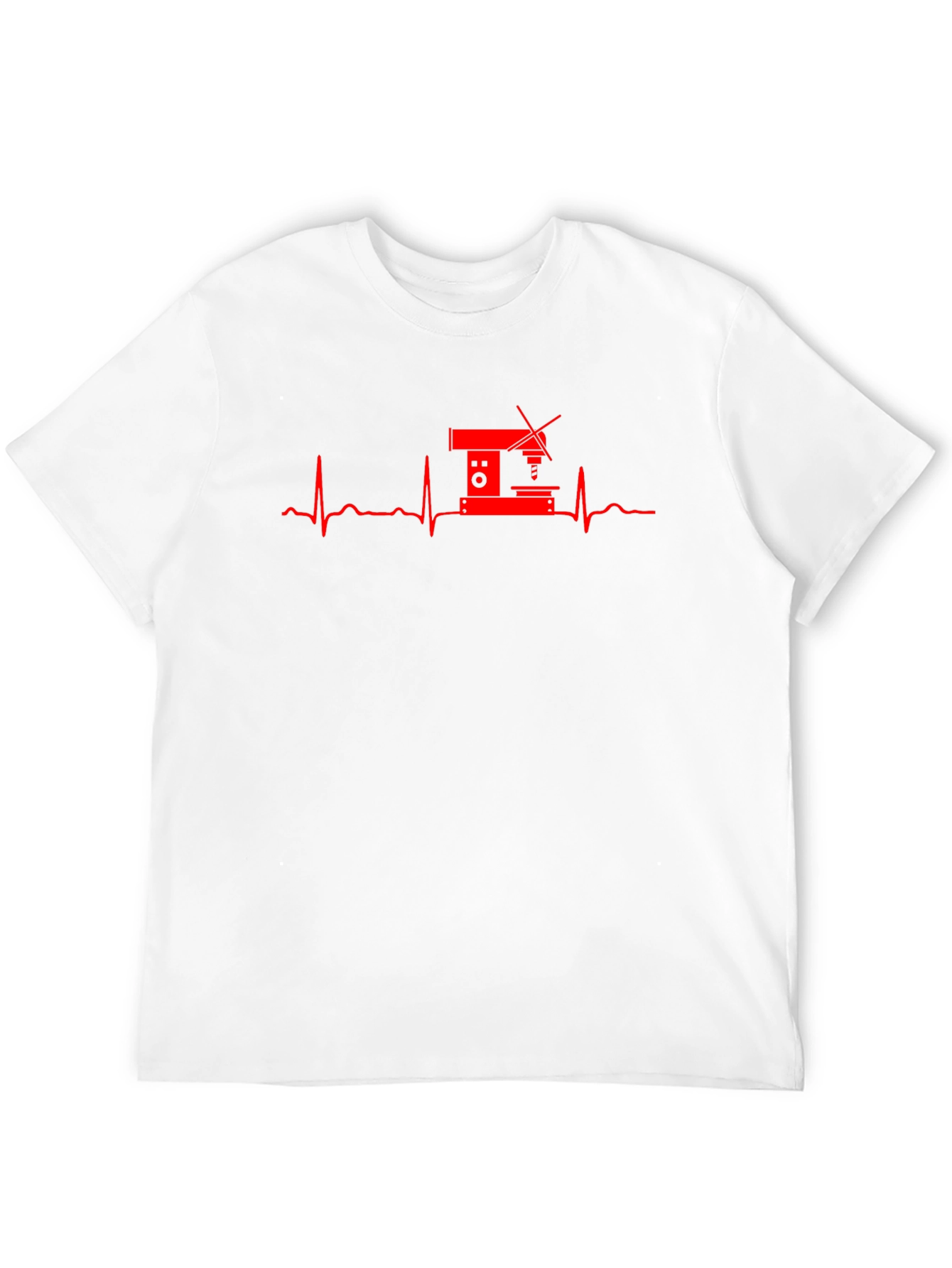 Microscope Heartbeat T-Shirt - Black