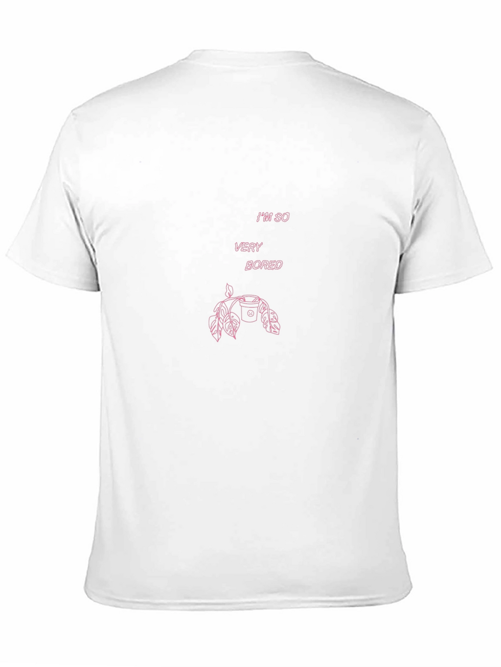 Im So Very Bored Pink Graphic T-Shirt
