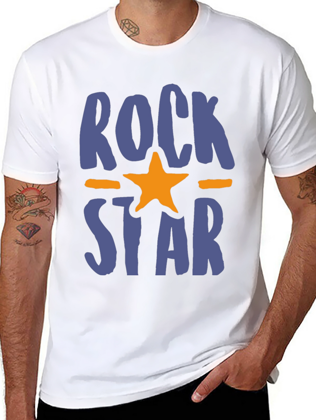 Rockstar Graphic Tee - Trendy Casual T-Shirt